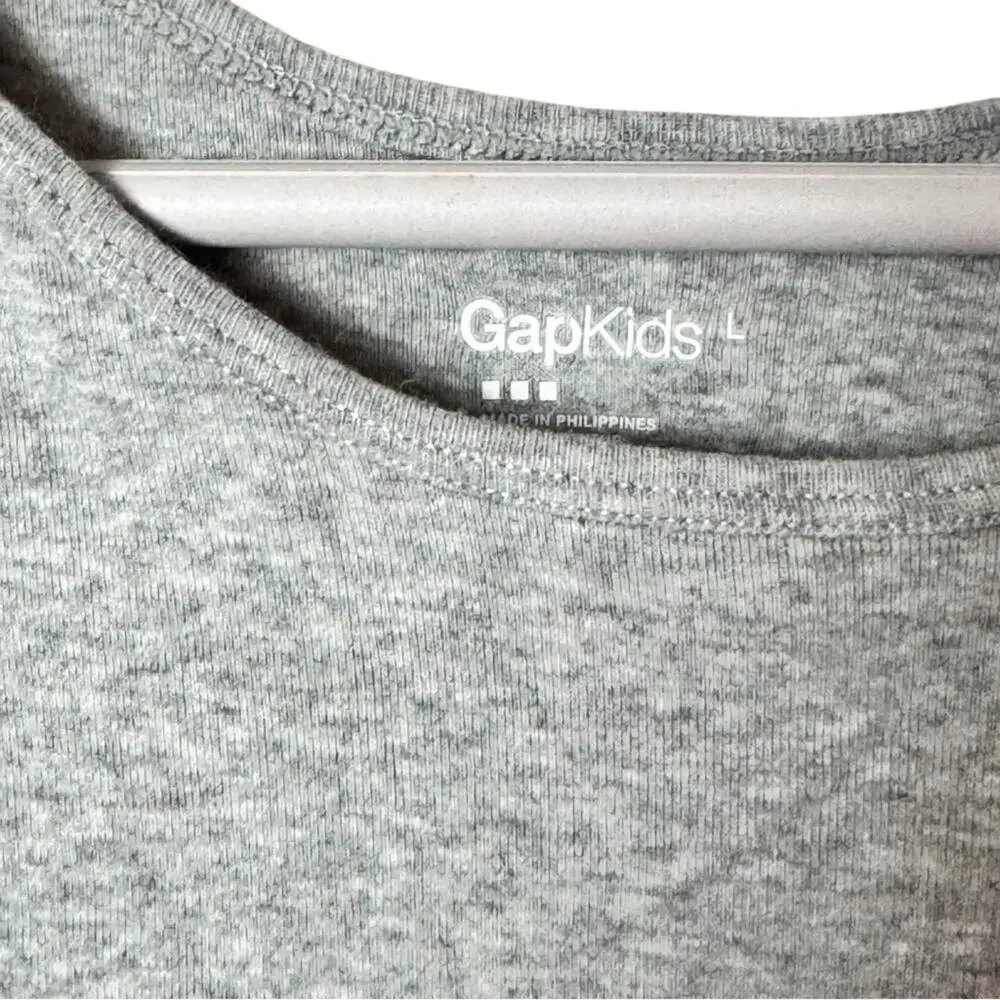 Gap Kids Sleeveless Girl’s Dress in Gray and Floral Pattern Sz L